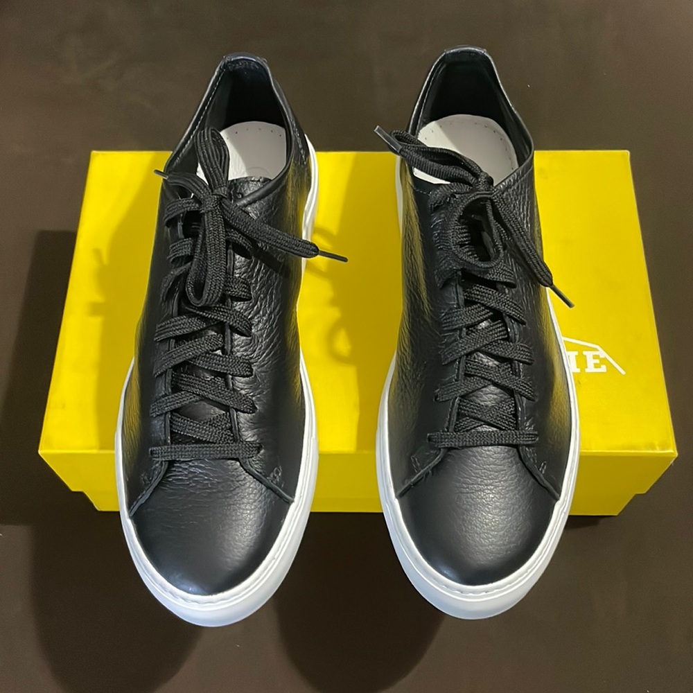 Diemme Loria Low Black Deer Nappa Leather Sneakers size 44Euro. No US size shown